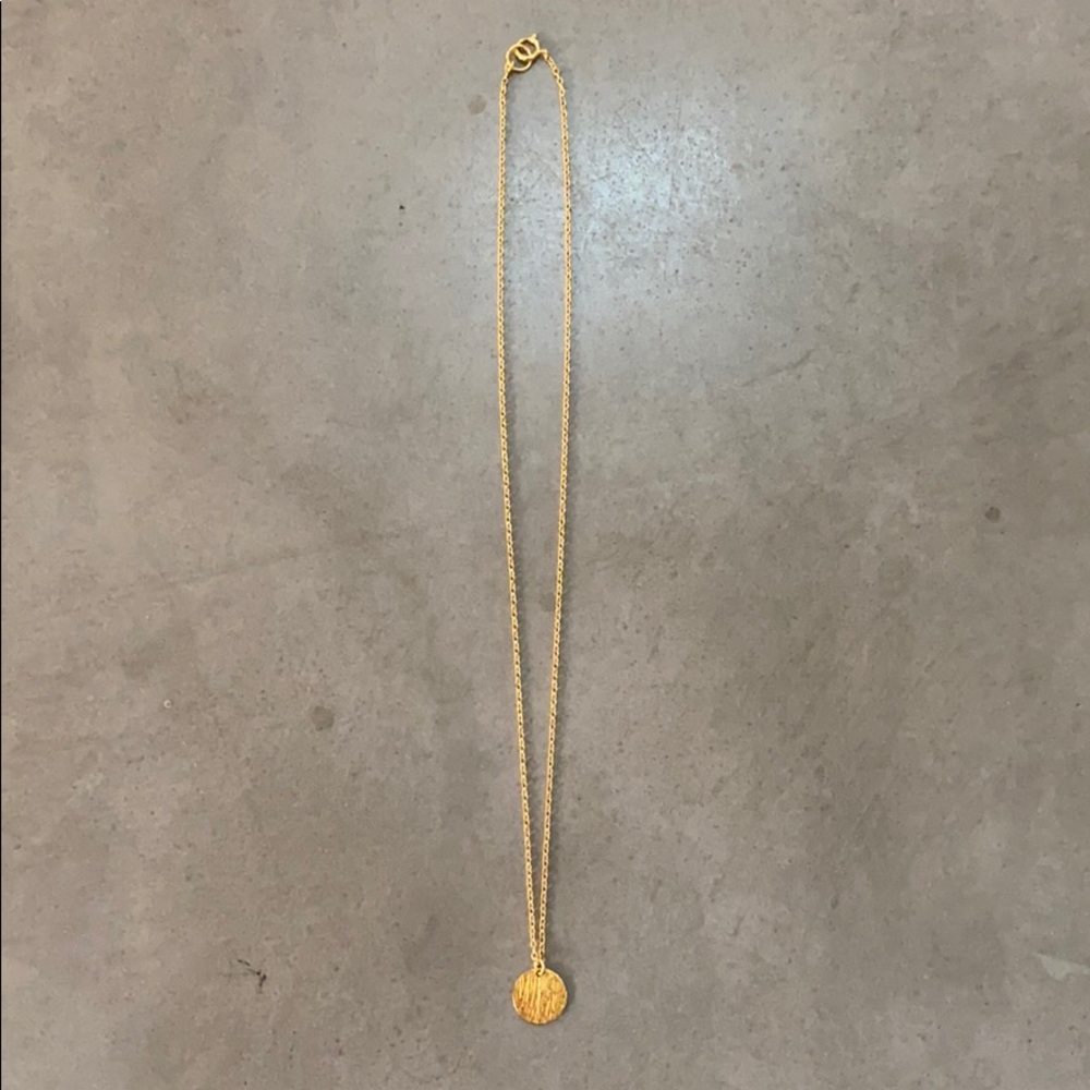 Sun charm necklace